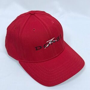 Vintage DONZI Pro-Line Cap Company Red Baseball Hat L/XL Made in USA